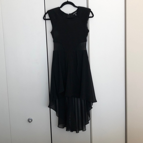 Bebe high-low dress in black - Picture 1 of 6